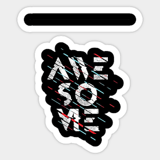 awesome abstract-t-shirt-design Sticker